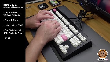 Rama U80-A - Sound Test with Alpaca Switches/Invy PE Stems