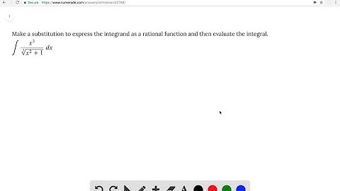Make a substitution to express the integrand as a rational function and then evaluate the integral.…