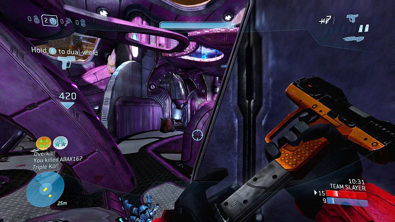 halo 3 gameplay except i only use the pistol