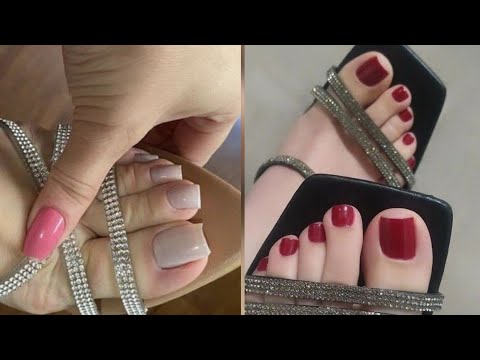 Beautiful and gorgeous women's feet and toes colors#toes rings for girls#2022