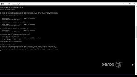 DOS Based Commands - ipconfig/release & ipconfig/renew