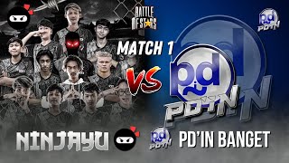 NINJAYU ELITE VS PD'IN BANGET DI MATCH PERTAMA DI BATTLE OF STARS : SEMIFINAL