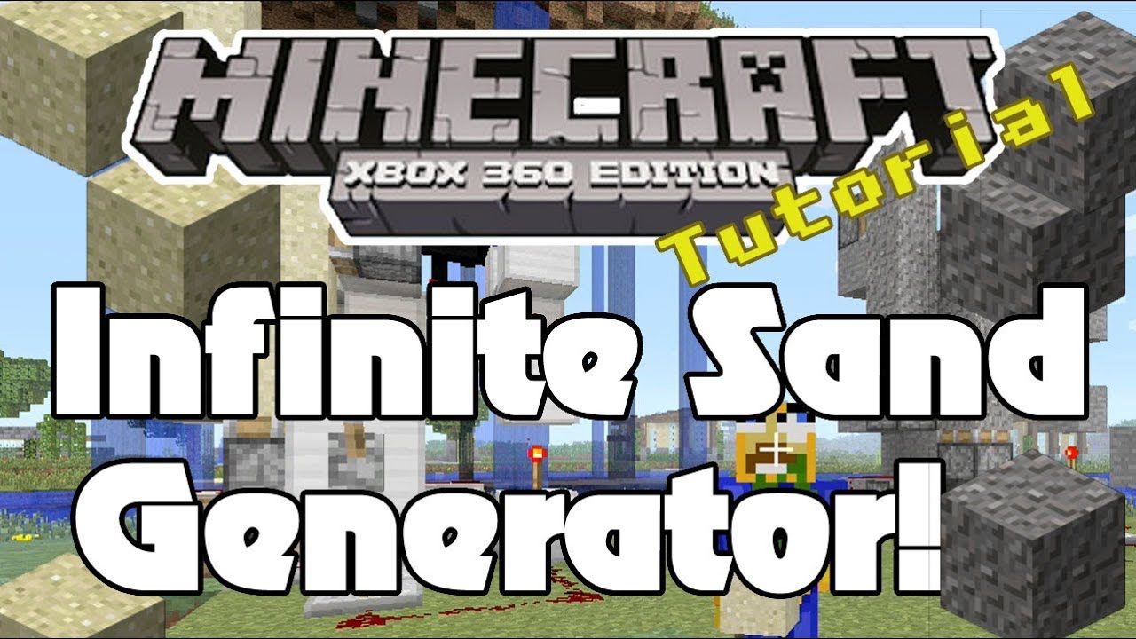 Minecraft Xbox: How To Build A Sand/Gravel Generator - Infinite Sand