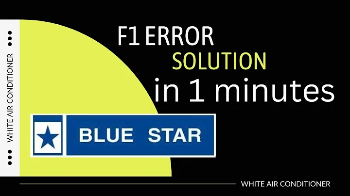 F1 ERROR CODE IN BLUE STAR AIR CONDITIONER #bluestars #voltas