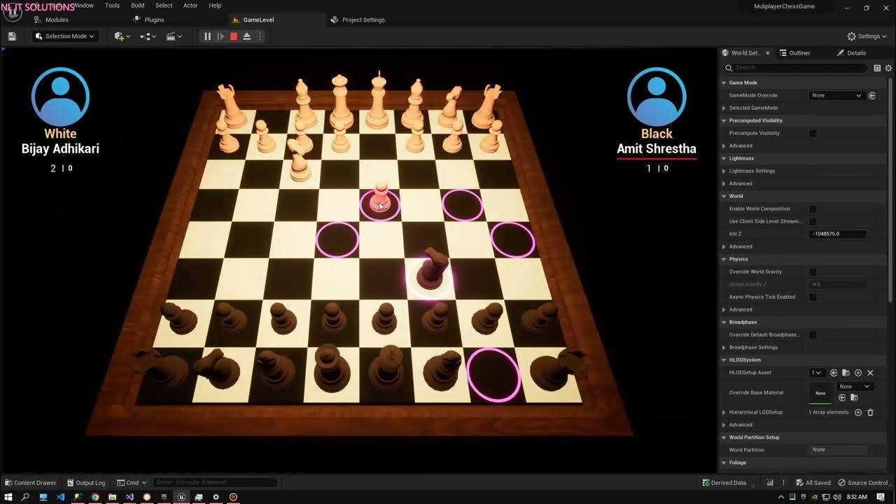 Multiplayer Online Chess Game Using Unreal Engine C++ YouTube