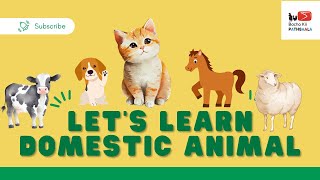 Domestic Animals Name | Pet Animals | Kids Education | Bacho Ki Pathsaala