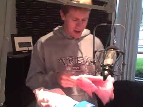 Carl Edwards Opens Baby Gift from Clear 99's Scott...