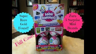 Zuru 5 Surprise Mini Brands Full Case- Super Rare Gold Found!!