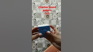 Cube pattern(Checkerboard) #shortsvideo