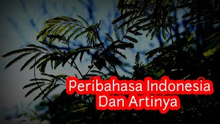 Kumpulan Peribahasa Indonesia Dan Artinya