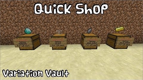 Minecraft Bukkit Plugin - Quick Shop - Create fast and easy to use shops with chests