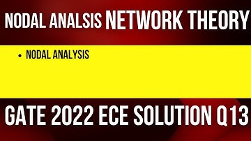 #GATE2022 EC Question No13|Network theory|Nodal analysis|Mesh analysis|KVL|KCL|Current in circuit