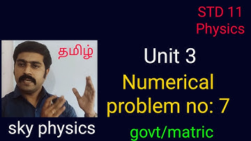 Numerical problem no:7||Laws of motion||Unit 3||STD 11 Physics||sky physics