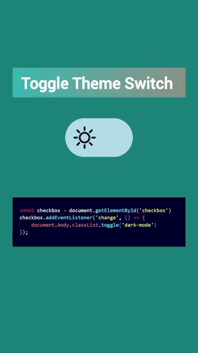 Toggle Button With HTML , CSS and JavaScript #html #css #toggleswitch ...