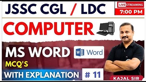 #COMPUTER_FOR_JSSC_CGL | MS Excel | MCQ