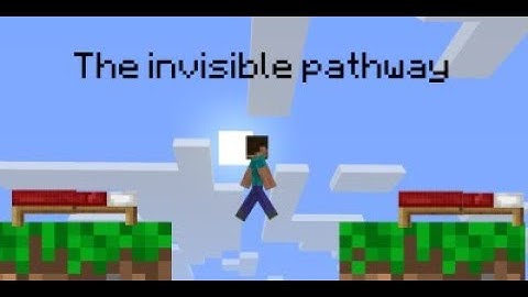 INVISIBLE PATHWAY!!!!(minecraft hypixel bedwars glitch)
