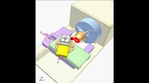 Tapered turning by using the compound slide 1480p
