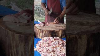 Pork Cutting Pork Belly Cutting Pig Meat Cutting