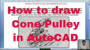 AutoCAD Tutorial | How to Draw Cone Pulley in AutoCAD |  AutoCAD Tutorial