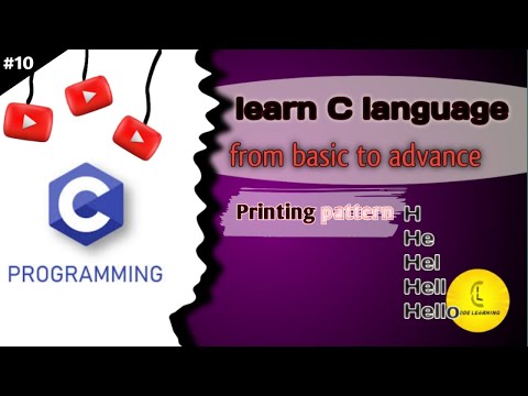 printing character pattern | CodeLearning