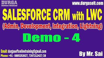 SALESFORCE CRM with LWC tutorials || Demo - 4 || by Mr. Sai On 22-12-2025 @7PM (IST)