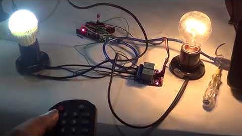 menyalakan lampu menggunakan remot TV dengan arduino