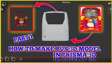 HOW TO MAKE BUS 3D MODEL IN PRISMA 3D || PART 1|| @karthikkumargaming