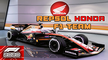 REPSOL HONDA F1 TEAM ✪ F1 2020 My Team Career ✪ Livery Mod