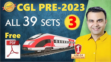 SSC CGL PRE 2023 MATHS ALL 39 Sets by RAJA SIR Part 3 || SSC CGL PRE 2023 Previous Year Questions
