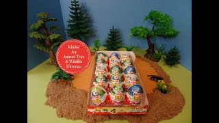 Kinder Joy Animal Figures & An Animal Diorama