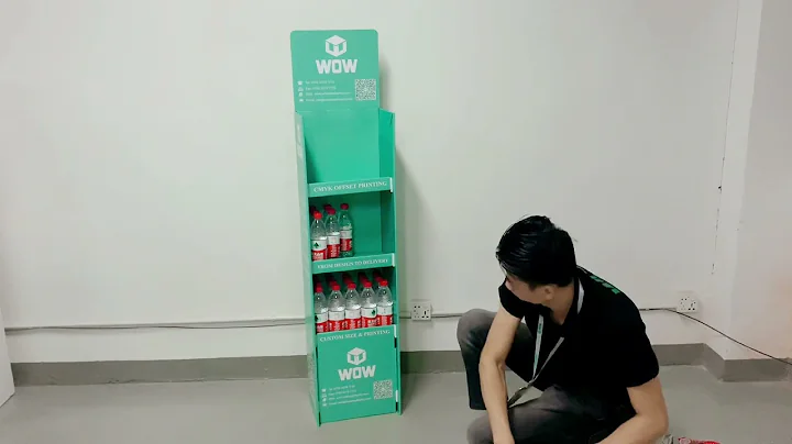 WOW Display | One-Piece Easy Assemble Cardboard POP Display Stand