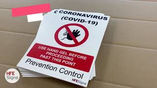 Infection Control Signs - Coronavirus (COVID-19) Hospital & Business Prevention Control Signage