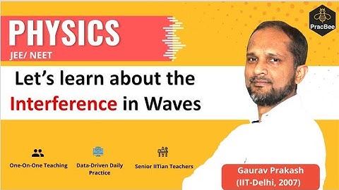 Learn about the interference in Waves by Gaurav Prakash (IIT Delhi), Grade 12, JEE & NEET Physics