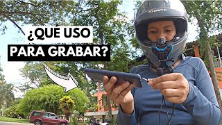 👉🏼¿CÓMO GRABO MIENTRAS VIAJO EN MOTO? Y que programa uso? (audio, cámara y elementos)