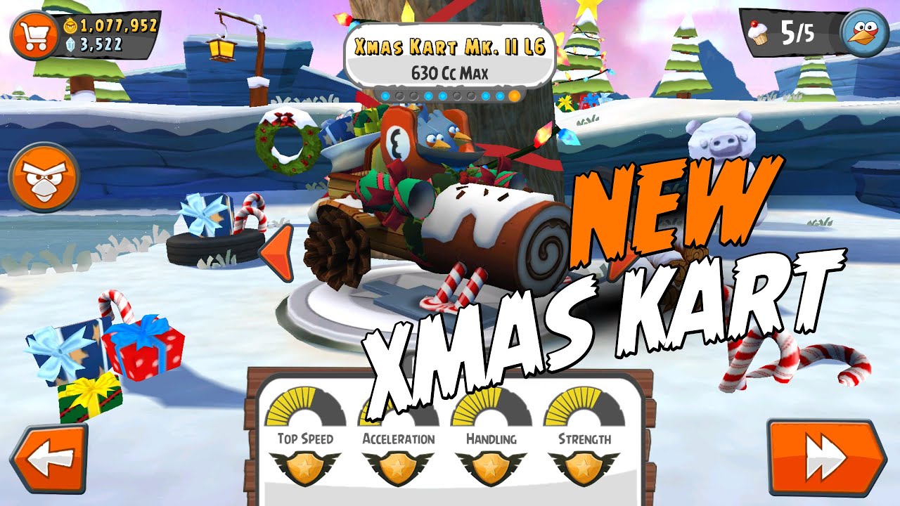 First Look! New Angry Birds Go! Xmas Kart Mk Ii - 2015 - Android, Ios, Ipad  - Youtube