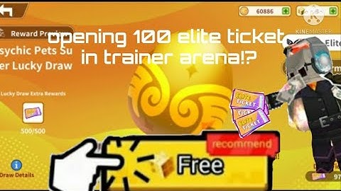 Opening 100+ elite lucky draw ticket in trainer arena 😱?! insane luck?! |trainer arena blockmango|