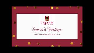 Season's greetings from Principal Patrick Deane
