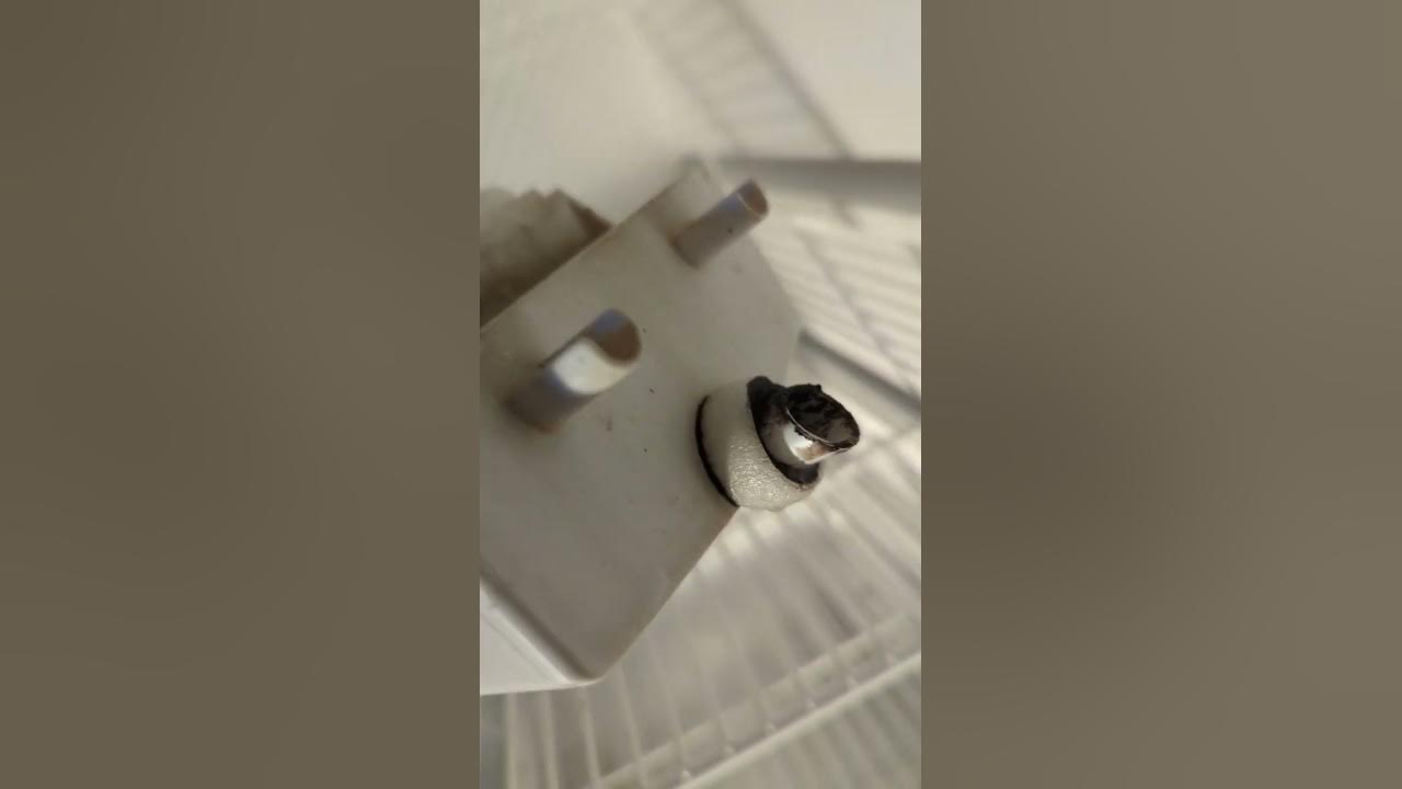 refrigerator defrost drain clean out - YouTube