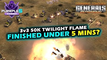 Finished under 5mins? - C&C Generals Zero Hour - Game Replay - 3v3 Online Multiplayer