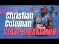 Christian Coleman Start Breakdown | Slow Motion