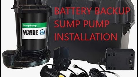 How to Install a Battery-Operated Backup Sump Pump