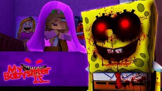 MY BABYSITTER IS... SPONGEBOB.EXE | Minecraft Little Kelly