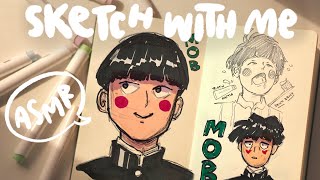 ASMR SKETCH WITH ME using Ohuhu markers ☁️ (no music) early morning ambience screenshot 4