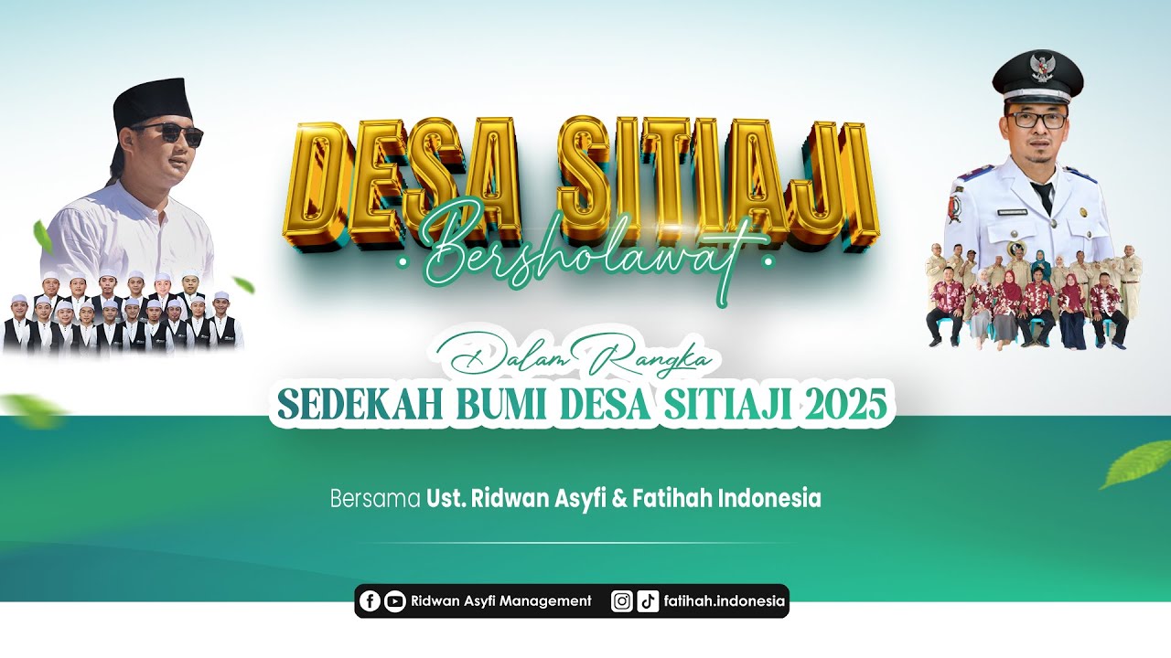 [LIVE] SITIAJI BERSHOLAWAT DALAM RANGKA SEDEKAH BUMI BERSAMA UST. RIDWAN ASYFI FATIHAH INDONESIA