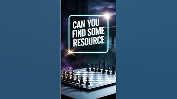 Find Some Resource 🔥... #chess #chesspuzzle #chesstactics #puzzle #tactics #shorts #chesscom #game