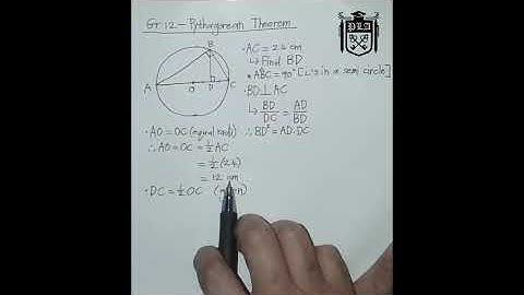 Grade 12 - Pythagorean Theorem