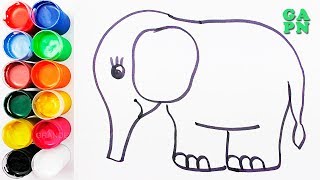 Cómo dibujar animales | Aprende animales en español para bebes | Aprende los colores para los niños