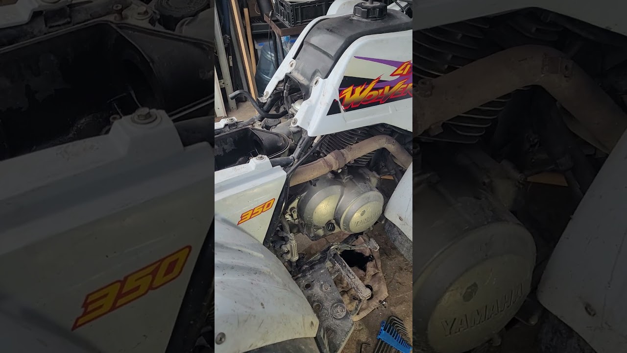 Yamaha Wolverine 350 4x4 Oil Filter Location. oil change YouTube