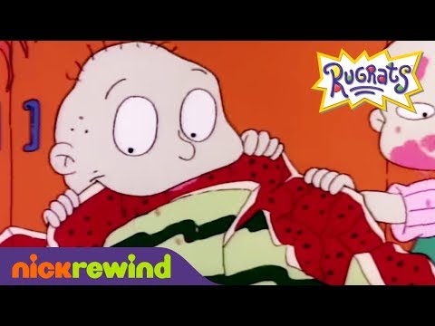 Chuckie Swallows a Watermelon Seed | Rugrats | NickRewind