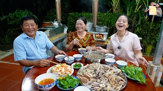 Thu hoạch trái cây chín vườn sau mùa nước nổi Quê Phan Diễm ăn Nồi Cháo lòng Miền Tây siêu ngon